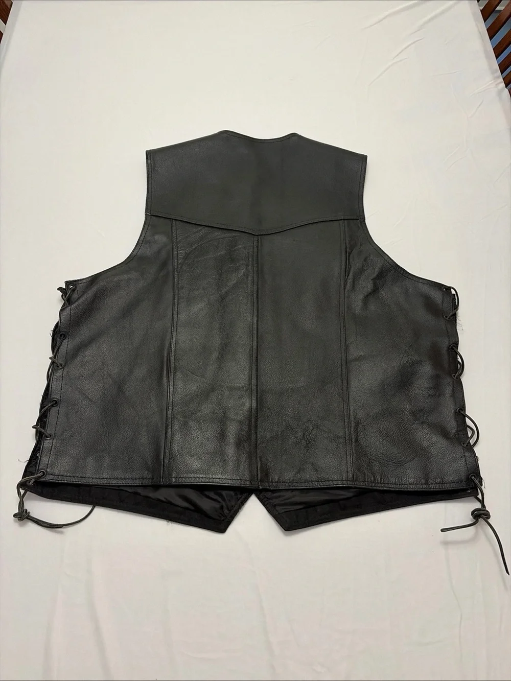 Black Men's Motorcycle Vest